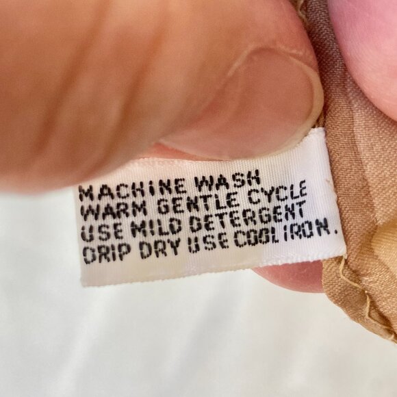 Vintage Beige Chevron Weave Print Polyester Square Scarf 27" X 27" Japan White - Picture 13 of 13